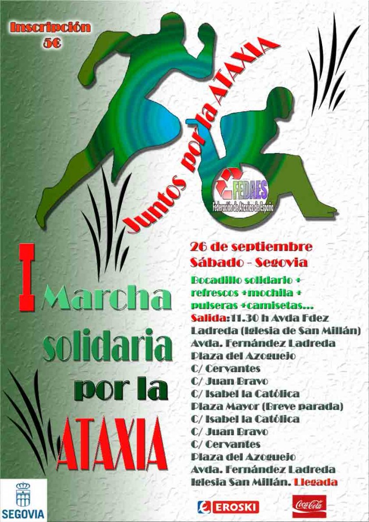 Cartel marcha solidaria Ataxia